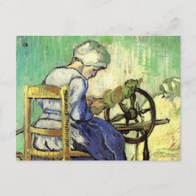The Spinner by Vincent van Gogh Postcard (Front)