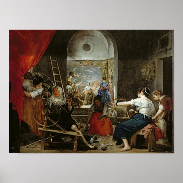 The Spinners, or The Fable of Arachne, 1657 Poster (Front)