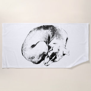 The Spiral Dog Beach Towel