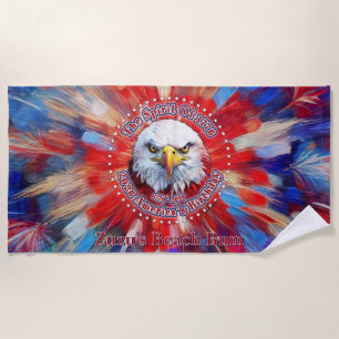 The Spirit Of 1776, 2026 America’s Red Eagle Firew Beach Towel