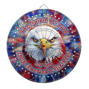 The Spirit Of 1776, 2026 America’s Red Eagle Firew Dartboard