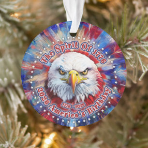 The Spirit Of 1776, 2026 America’s Red Eagle Firew Ornament