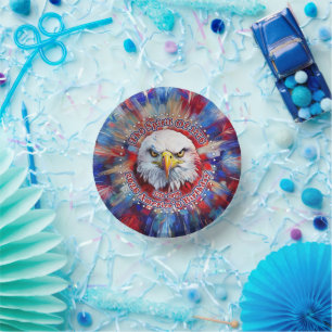The Spirit Of 1776, 2026 America’s Red Eagle Firew Paper Plate