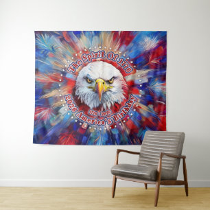 The Spirit Of 1776, 2026 America’s Red Eagle Firew Tapestry