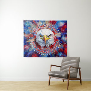 The Spirit Of 1776, 2026 America’s Red Eagle Firew Tapestry