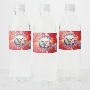 The Spirit Of 1776, 2026 America’s Red Eagle Firew Water Bottle Label