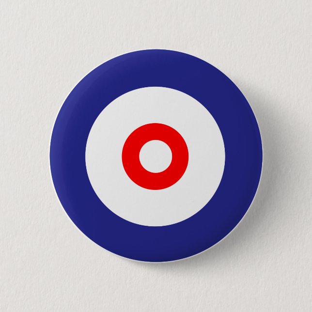 The spirit of Curling 6 Cm Round Badge (Front)