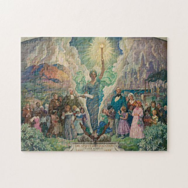 The Spirit of Education by Newell Convers Wyeth Jigsaw Puzzle (Horizontal)