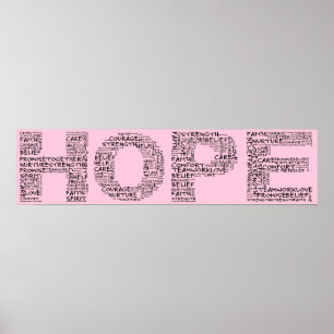 The Spirit of Hope (Black Text) Poster