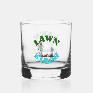 The Spirit of Lawn Bowls: Bowlers and Bowls Whiskey Glass