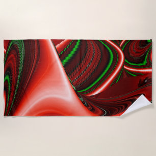 The spirit of Love and Hope Abstract 3D Rainbowart Beach Towel