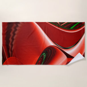 The spirit of Love and Hope Abstract 3D Rainbowart Beach Towel