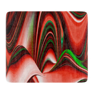 The spirit of Love and Hope Abstract 3D Rainbowart Cutting Board