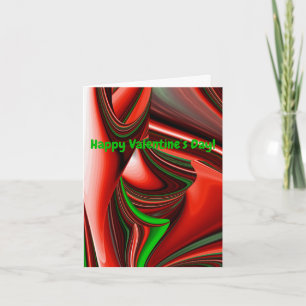 The spirit of Love and Hope Abstract 3D Rainbowart Holiday Card