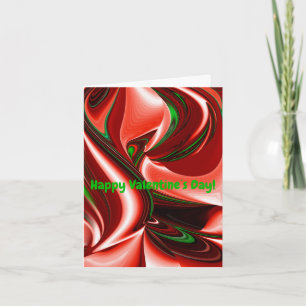 The spirit of Love and Hope Abstract 3D Rainbowart Holiday Card