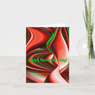 The spirit of Love and Hope Abstract 3D Rainbowart Holiday Card