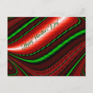 The spirit of Love and Hope Abstract 3D Rainbowart Holiday Postcard