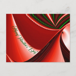 The spirit of Love and Hope Abstract 3D Rainbowart Holiday Postcard