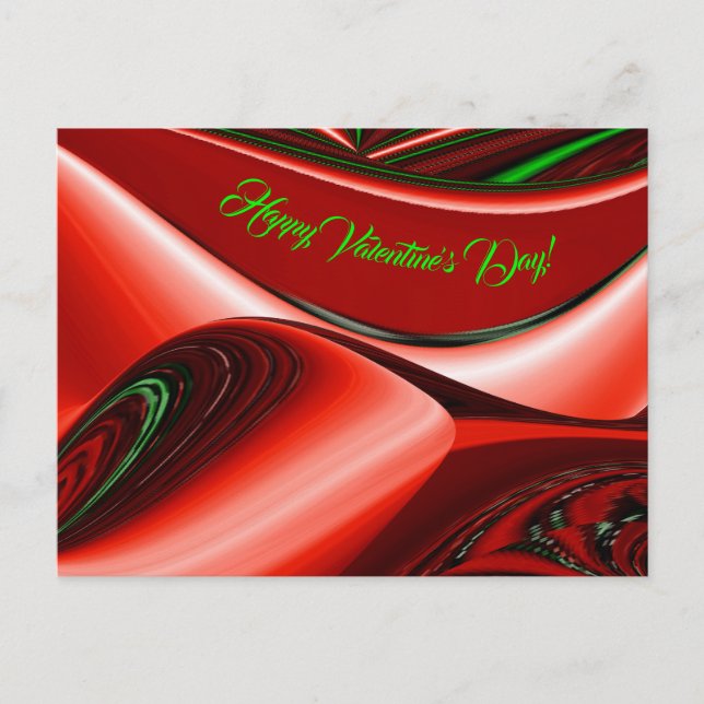 The spirit of Love and Hope Abstract 3D Rainbowart Holiday Postcard (Front)