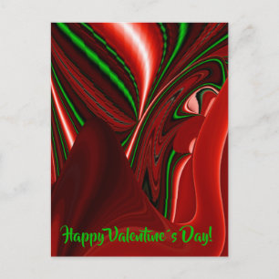 The spirit of Love and Hope Abstract 3D Rainbowart Holiday Postcard