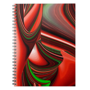 The spirit of Love and Hope Abstract 3D Rainbowart Notebook
