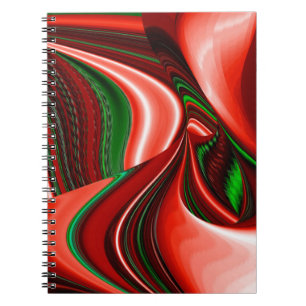 The spirit of Love and Hope Abstract 3D Rainbowart Notebook
