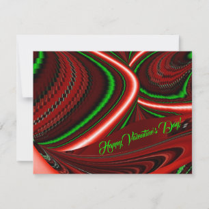 The spirit of Love and Hope Abstract 3D Rainbowart RSVP Card