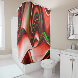 The spirit of Love and Hope Abstract 3D Rainbowart Shower Curtain