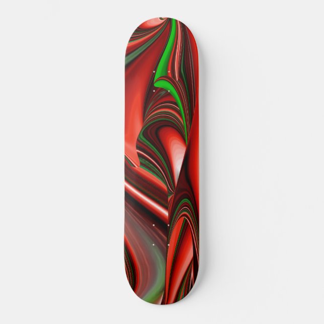 The spirit of Love and Hope Abstract 3D Rainbowart Skateboard (Front)