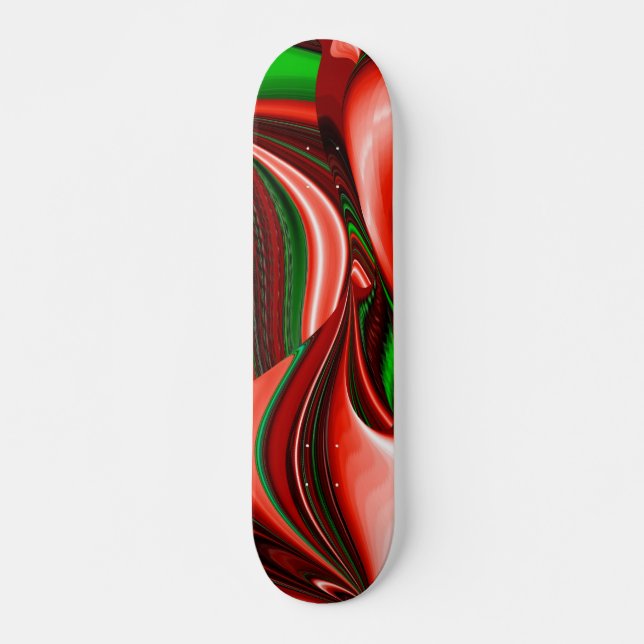 The spirit of Love and Hope Abstract 3D Rainbowart Skateboard (Front)