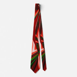The spirit of Love and Hope Abstract 3D Rainbowart Tie