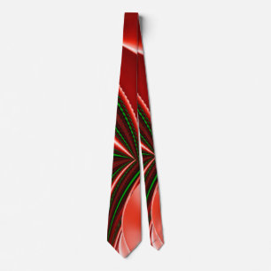The spirit of Love and Hope Abstract 3D Rainbowart Tie