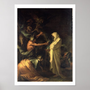 The Spirit of Samuel appearing to Saul at the hous Poster