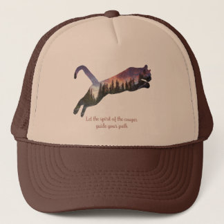 The Spirit of the Cougar: A Guide to Courage Trucker Hat