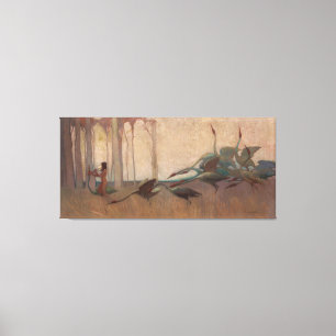 The Spirit of the Plains by Sydney Long (1914) Canvas Print