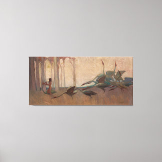 The Spirit of the Plains by Sydney Long (1914) Canvas Print