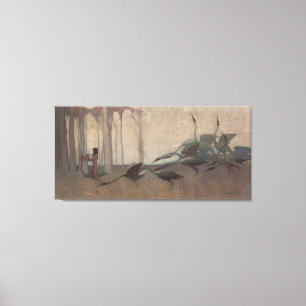 The Spirit of the Plains Sydney Long Mythology  Canvas Print