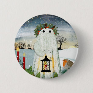The Spirit Of The Winter Solstice 6 Cm Round Badge