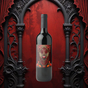 The spirit of the wonderful vintage style.  wine label