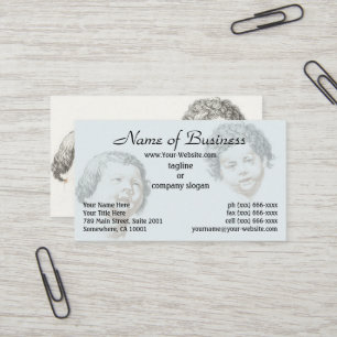 The Spirit of Youth,Two Children by Johan Teyler Business Card