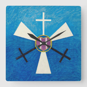 The Spirit World, No.52, 1915 by Anna Cassel Square Wall Clock