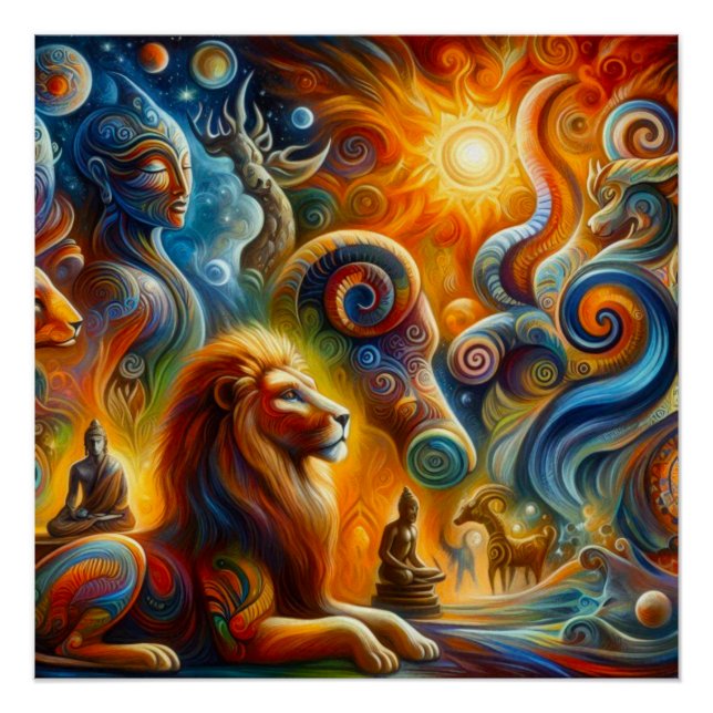 The spiritual art poster (Front)