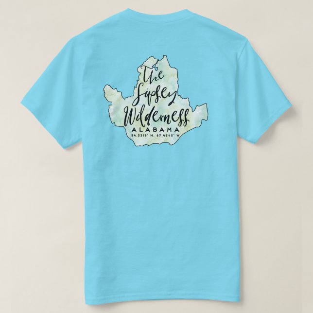 The Spisey Wilderness Alabama Watercolor Tee (Design Back)