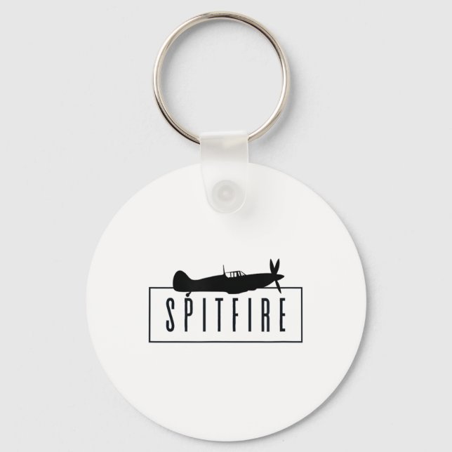 The Spitfire, An Iconic British Fighter Plane _ Wo Key Ring (Front)