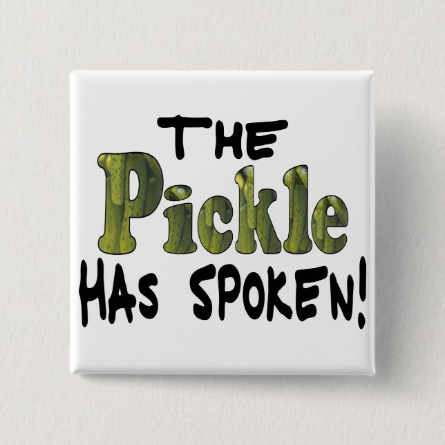 The Spoken Pickle 15 Cm Square Badge (Front)