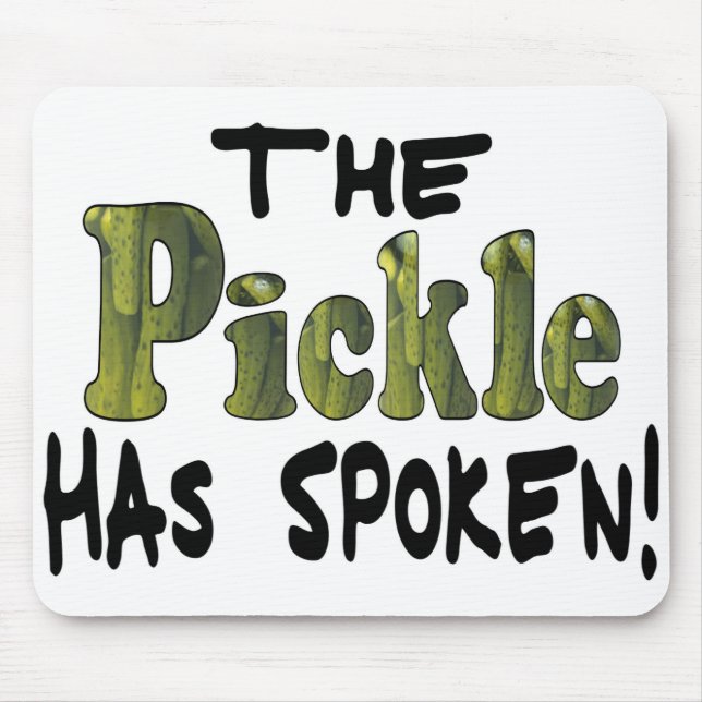 The Spoken Pickle Mouse Pad (Front)