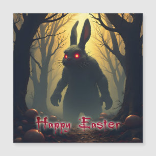 The Spooky Easter Bunny in the Shadowy Forest