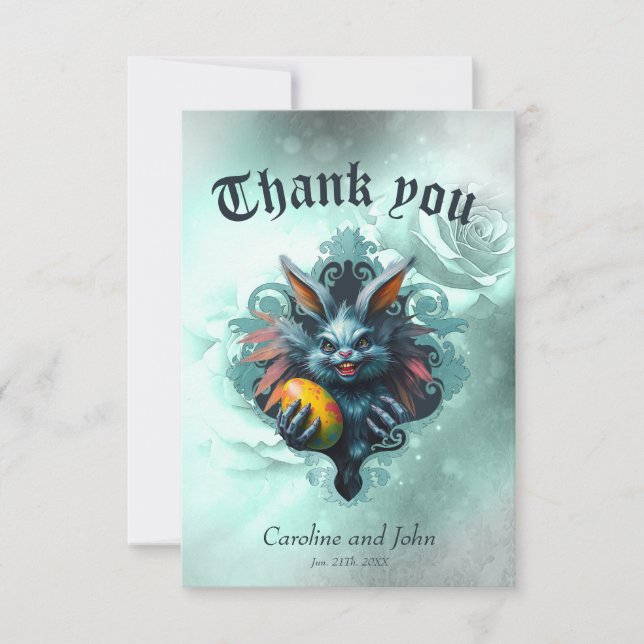 The spooky Easter rabbit, Thank You Card (Front)
