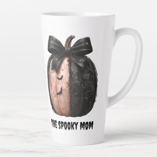 The Spooky Mum Halloween Pumpkin Latte Mug (Right)