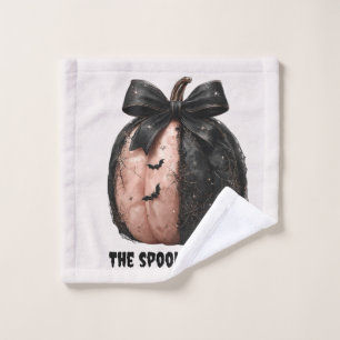 The Spooky Mum Halloween Pumpkin Wash Cloth